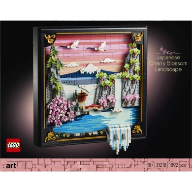 Конструктор LEGO ART Японский пейзаж с цветом сакуры 31218
