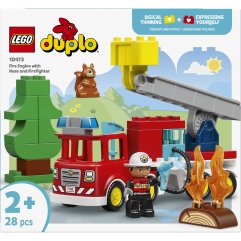 Конструктор LEGO DUPLO Town Пожарная машина со шлангом и пожарным 10473