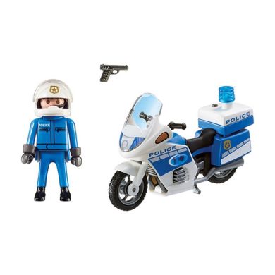 Конструктор Playmobil City Action Полицейский мотоцикл 6923