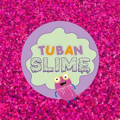 Набір рожевих блискіток для слайму 5г Tuban TU3100