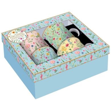 Набір із 4 чашок 300 мл із тонкого фарфору MEADOW FLOWERS POZZI MILANO M004R0179MFLO