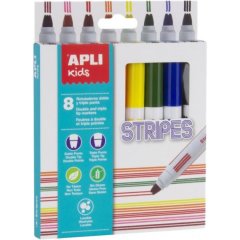 Набір маркерів Apli Kids Stripes 8 кольорів 16809