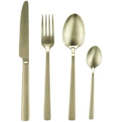 Набір столових приладдів Cutlery, 4 персони, золото/мат, подарункова упаковка, Bahne 4972680
