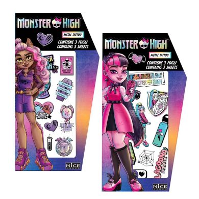 Набор Тату MONSTER HIGH METALLIC TATTOO, 30 дизайнов 37005