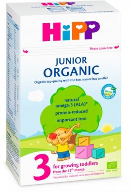 Органическое детское сухое молочко HiPP Organic 3 с 12 месяцев 500 г AL2056-01 9062300134008