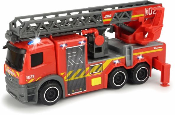 Пожежна машина Dickie Toys «Мерседес» з телескопічною драбиною, зі звуком і світловими ефектами 23 см 3714011