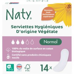 Прокладки женские тонкие ECO BY NATY Normal, 14шт в упаковке 7330933000178