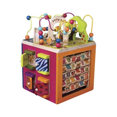 Развивающая деревянная игрушка Battat Зоо-Куб BX1004X, Разноцветный