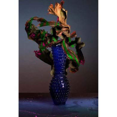 Ваза для квітів Fugu Electric Blue, d11,5 650 ml KLIMCHI 80923/30-33/27, 30