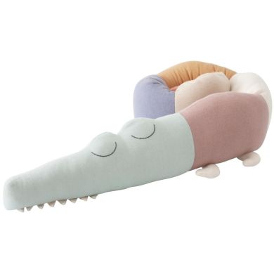 Вязаная игрушка-подушка Спящий Крокодил Мечта Sebra 190 см 300120022