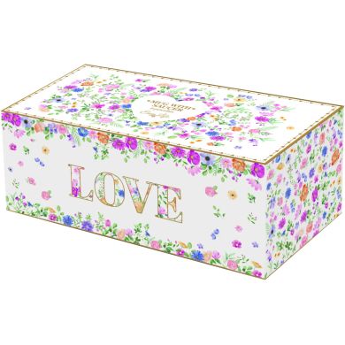 Чашка 320 мл з блюдцем 23x12см з ручкою у формі серця MON AMOUR POZZI MILANO 3114MAMO