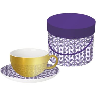 Чашка Золотые россыпи на фиолетовом PPD 200 мл 603512