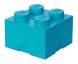 Чотирьохточковий бірюзовий контейнер для зберігання Х4 Lego 40031743