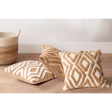 Декоративна подушка SAHARA CONTRAST 45x45 см, пісочний Tiseco 3493SAND