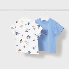 Детский комплект футболок Mayoral 74 Голубой 1012