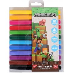 Фломастери Yes 12 кольорів Jumbo Minecraft 650590