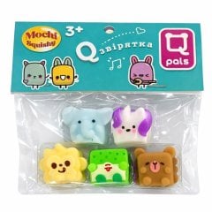 Игрушки коллекционные в наборе Monster Gum mochi squishy Q зверушки T25009