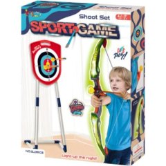 Игрушечный набор DIY TOYS Арбалет со стрелами и мишенью на стойке CJ-4276621
