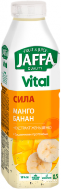 Jaffa Vital Power Манго-Банан с экстрактом женьшеня и растительными протеинами 0.5 л 3735