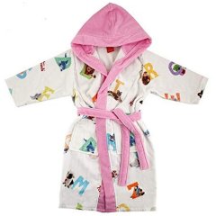 Халат детский ALFABETO, р-р S,кол.101 розовый 19446/AB00