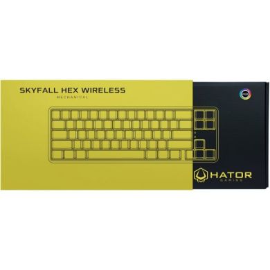 Клавиатура Hator Skyfall Hex Eng Gateron Clear Black HTK-665