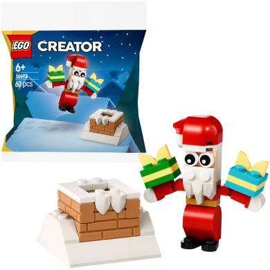 Конструктор Рождественские забавы с дымоходом с Сантой LEGO 30692