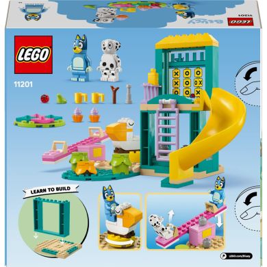 Конструктор Веселье из Блуи и Хлоей на игровой площадке LEGO Bluey 11201