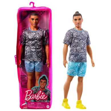 Лялька Кен Модник у футболці з візерунком пейслі Barbie HJT09