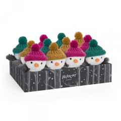 Мягкая игрушка новогодний Пингвин в шапочке Jellycat (Джелли Кэт) WEE12PEN