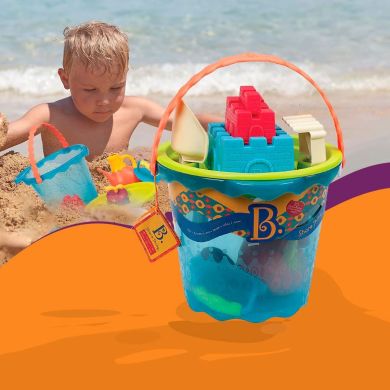 Набор для игры с песком и водой Battat Lite Мега-ведерко Море, 9 предметов BX1444Z