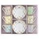 Набір із 6 чашок для еспресо, 100 мл з блюдцями MEADOW FLOWERS POZZI MILANO M006R0126MFLO