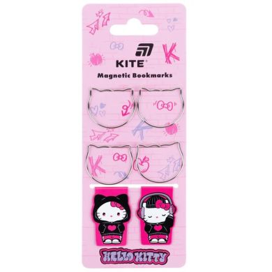 Набор магнитных закладок с фигурными скрепками Hello Kitty Kite HK26-495