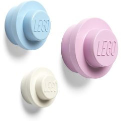 Набір настінних вішалок (блакитна біла рожева) Lego 40161736