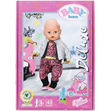 Набор одежды для куклы BABY BORN серии City Deluxe ПРОГУЛКА НА СКУТЕРЕ Zapf 830215