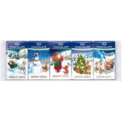 Новорічні молочні шоколадки Christmas 5*15 г, Only 9002859064982