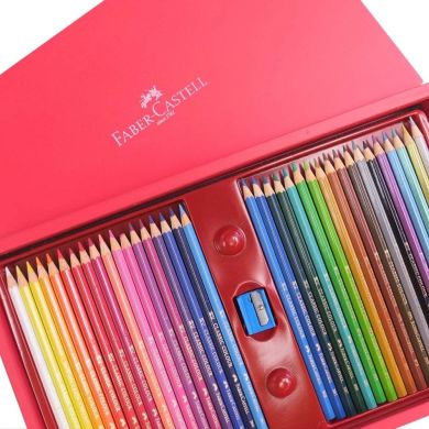 Карандаши цветные Faber-Castell 36 цветов + точилка, деревянная коробка 25862