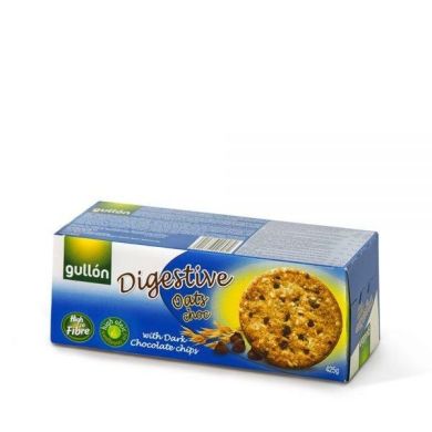 Печенье Gullon Digestive Овсяное с шоколадными крихтамбы 425 г T2696 8410376026962