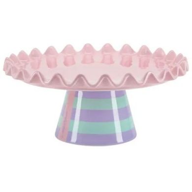 Подставка для торта розовая на ножке лаванд/мята, Ø30см, MISS ETOIL 4977572
