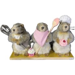 Трио барсуков ratatouille marmotte, р-р 21x70x43 см Animate Factory 24782