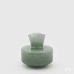 Ваза круглая, h 15см, d 16см, светло-зеленая EDG 105765,710