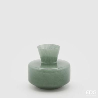 Ваза круглая, h 15см, d 16см, светло-зеленая EDG 105765,710