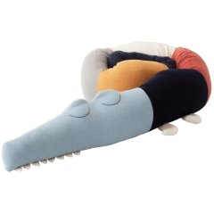 В'язана іграшка-подушка Сплячий Крокодил Сім морів Sebra 190 см 300110022