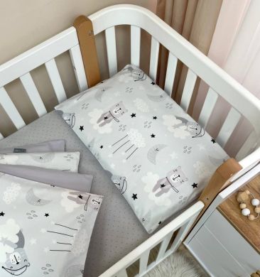 Змінна постіль Baby Dream Коти у хмарах сірий Msonya 303419