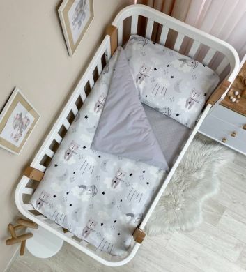 Змінна постіль Baby Dream Коти у хмарах сірий Msonya 303419