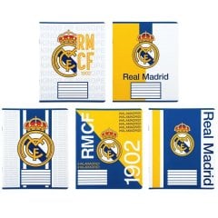 Тетрадь 12 листов, клетка, софт тач + УФ лак, Real Madrid Kite RL26-232