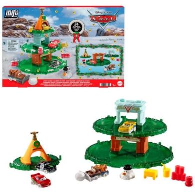 Адвент-календарь с минигонщиками Disney Тачки Cars HXT34