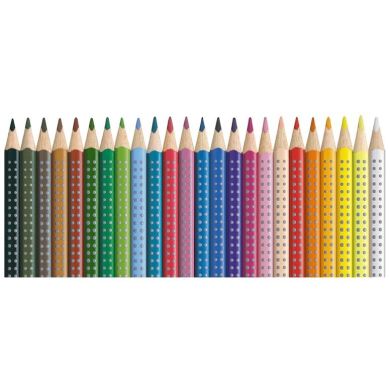 Акварельные цветные карандаши GRIP 24 цвета в картонной коробке Faber-Castell 15116