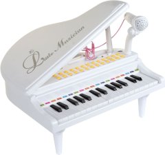 Дитяче піаніно-синтезатор Baoli, з мікрофоном, 31 клавіш, Біле BAO-1504C-W