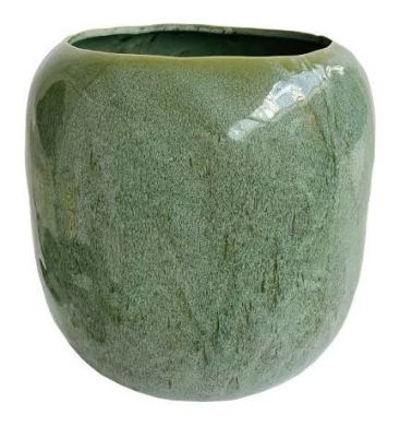 Горшок керамический,цилиндр зеленый, d33; h31,5 см Shishi 58806