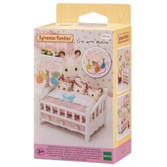 Игровой набор Sylvanian Families Детская кроватка для тройни с мобилем 5534
